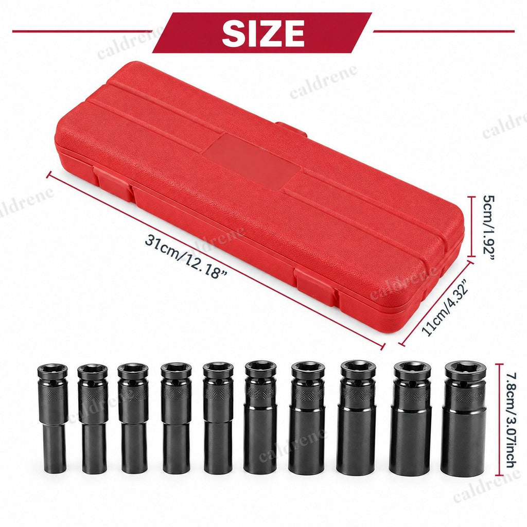 1/2 Inch Drive Deep Impact Socket Set, 10 Pieces – view 3