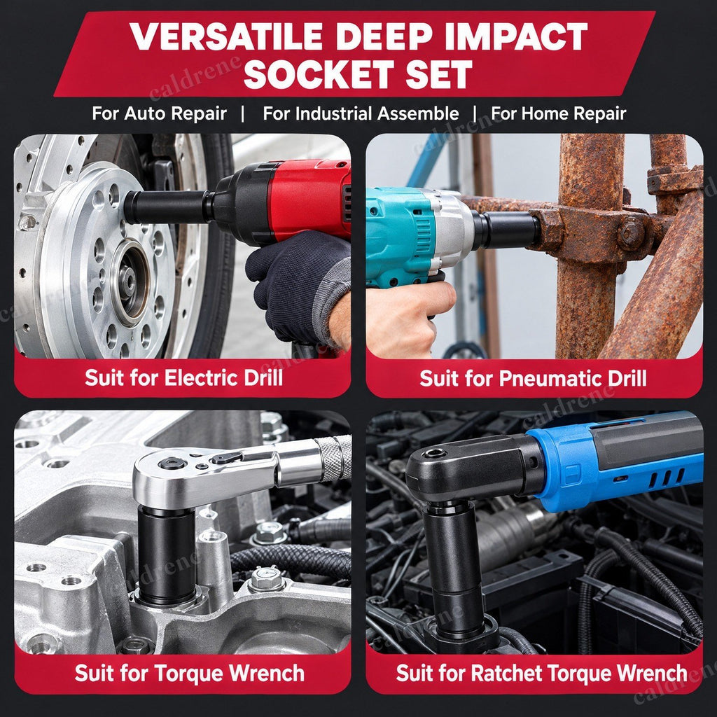 1/2 Inch Drive Deep Impact Socket Set, 10 Pieces – view 6