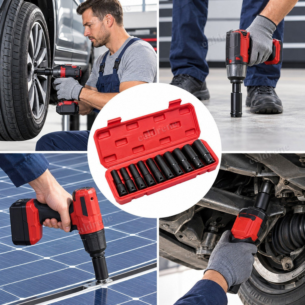 1/2 Inch Drive Deep Impact Socket Set, 10 Pieces – view 7