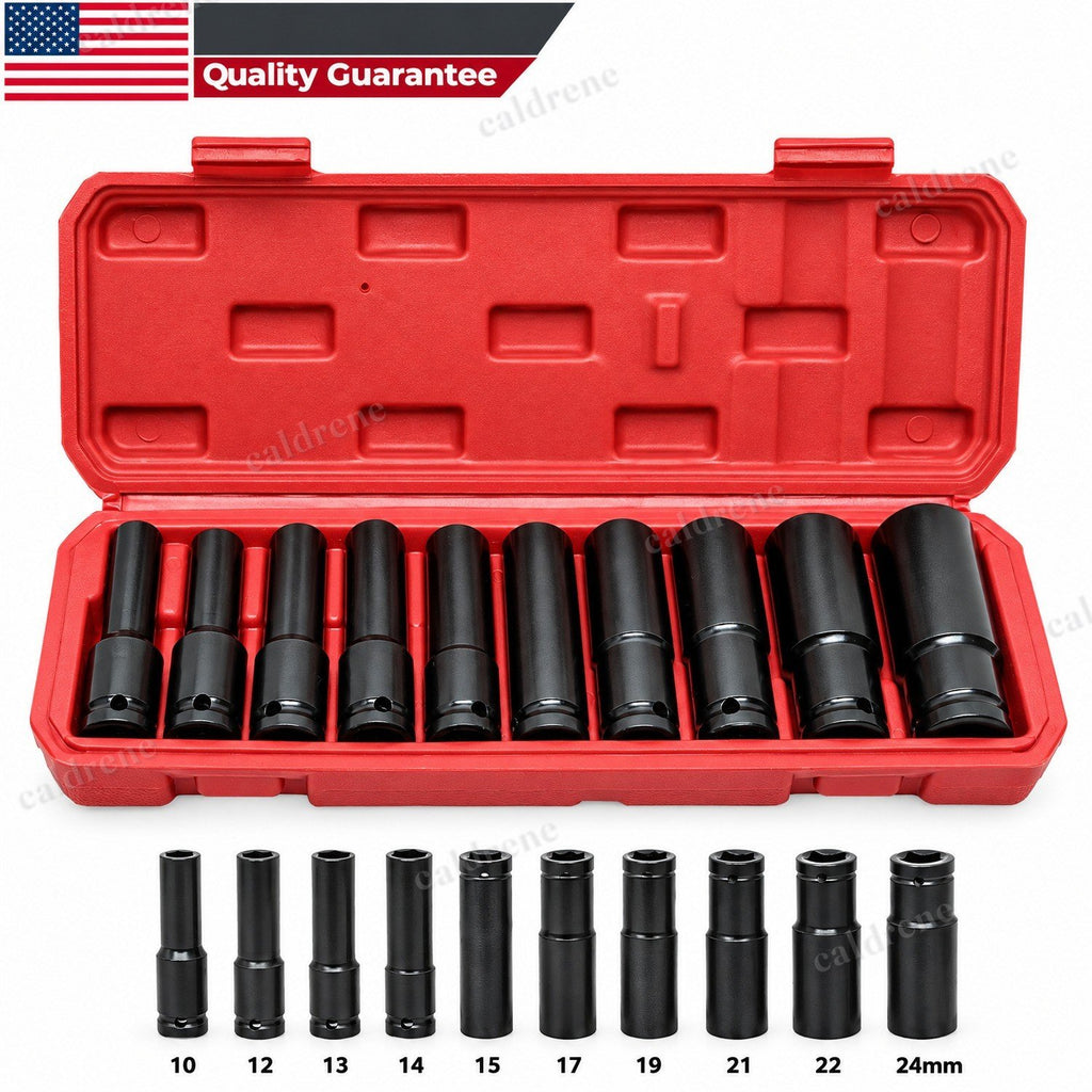 1/2 Inch Drive Deep Impact Socket Set, 10 Pieces – view 8