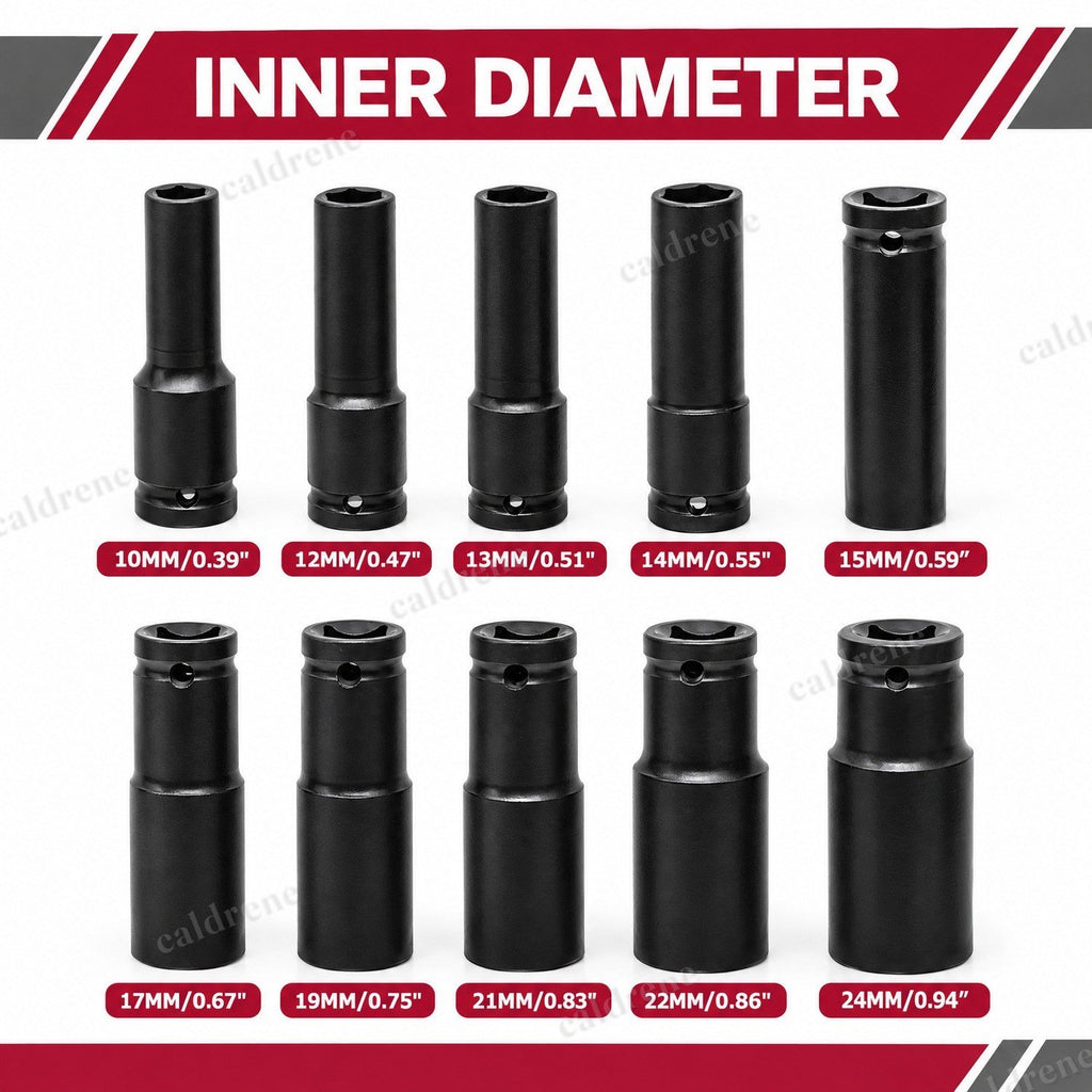 1/2 Inch Drive Deep Impact Socket Set, 10 Pieces – view 9