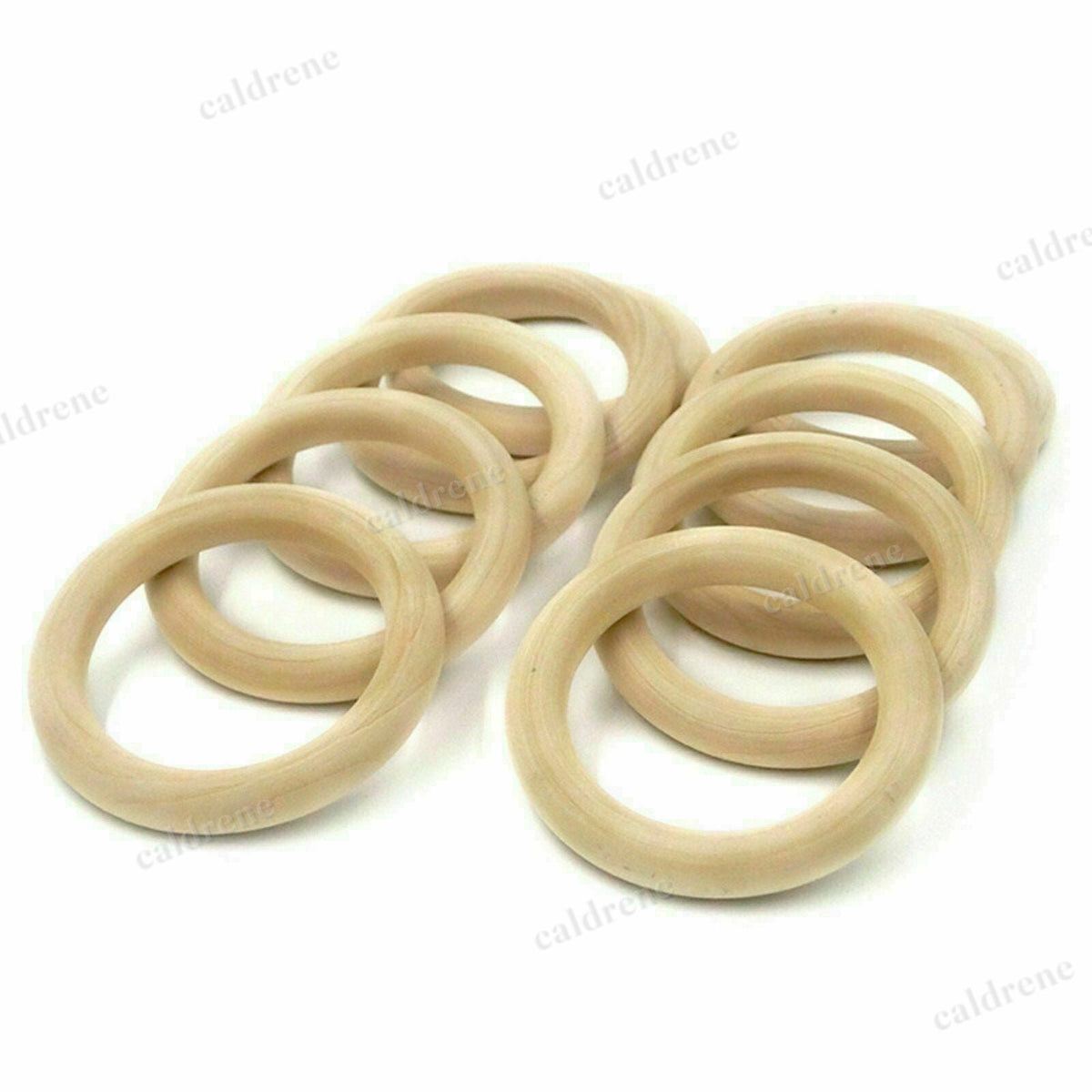 10/20x Baby Newborn Natural Round Wood Teething Ring Wooden Teether Toy DIY Gift – view 6