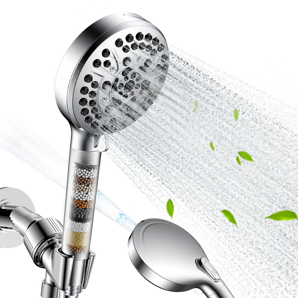 10-Mode Filtered Shower Head with 71 Inch Hose – Caldrene
