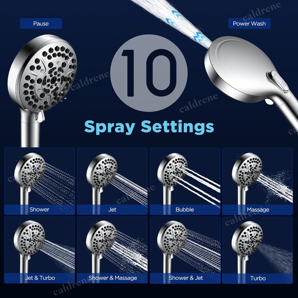 10-Mode Filtered Shower Head with 71 Inch Hose – view 5