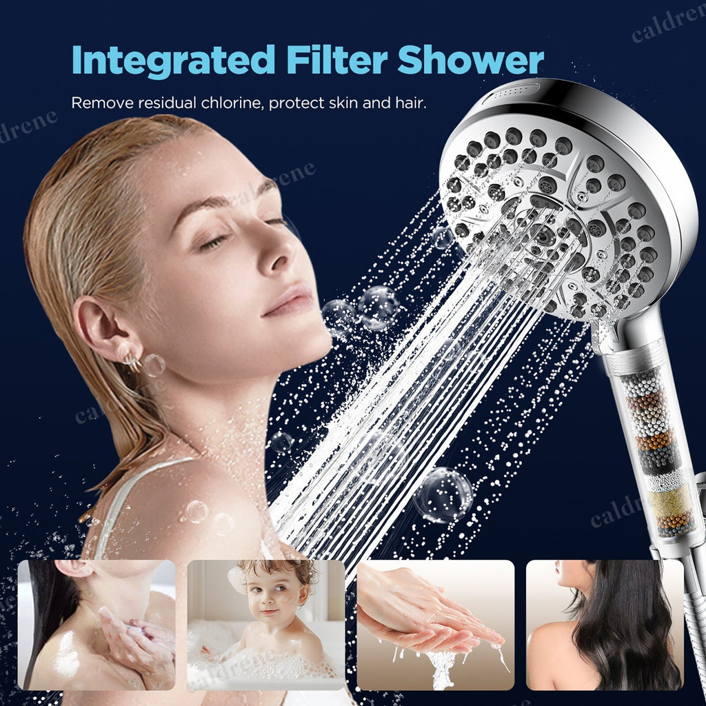 10-Mode Filtered Shower Head with 71 Inch Hose – view 8