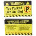 100 Bad Parking Cards with Humorous Violation Reasons