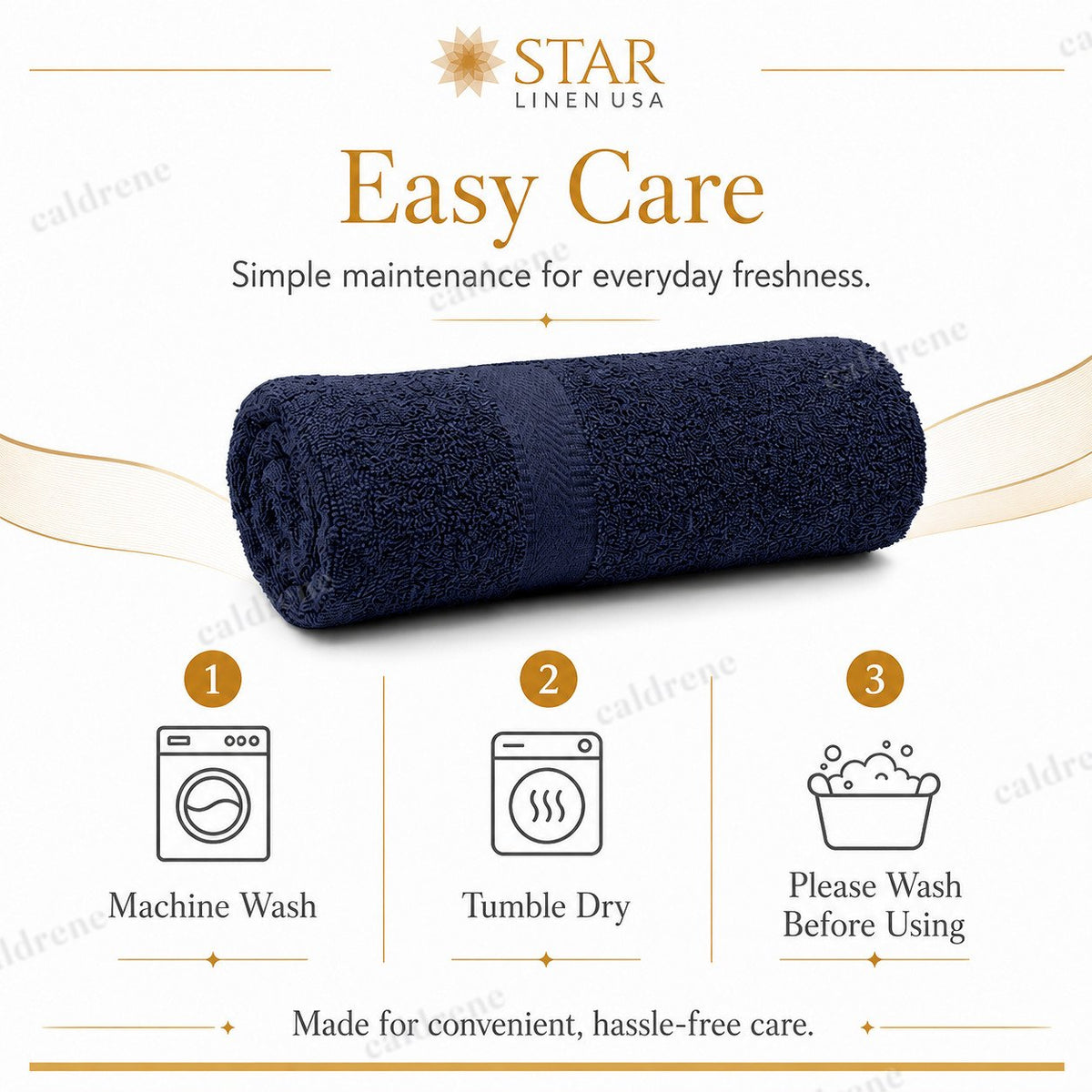 100% Cotton Bath Towels 27x54, 430 GSM – view 6