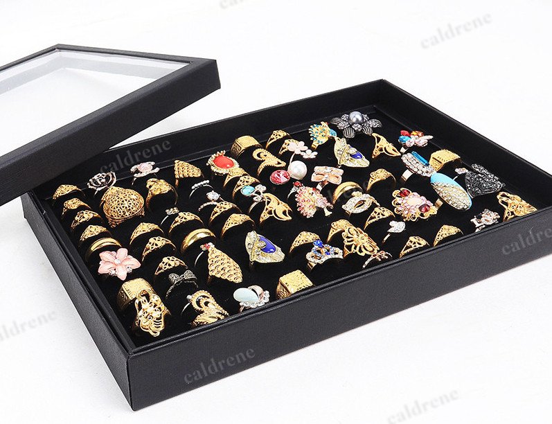 100-Slot Ring and Earring Display Tray – view 2