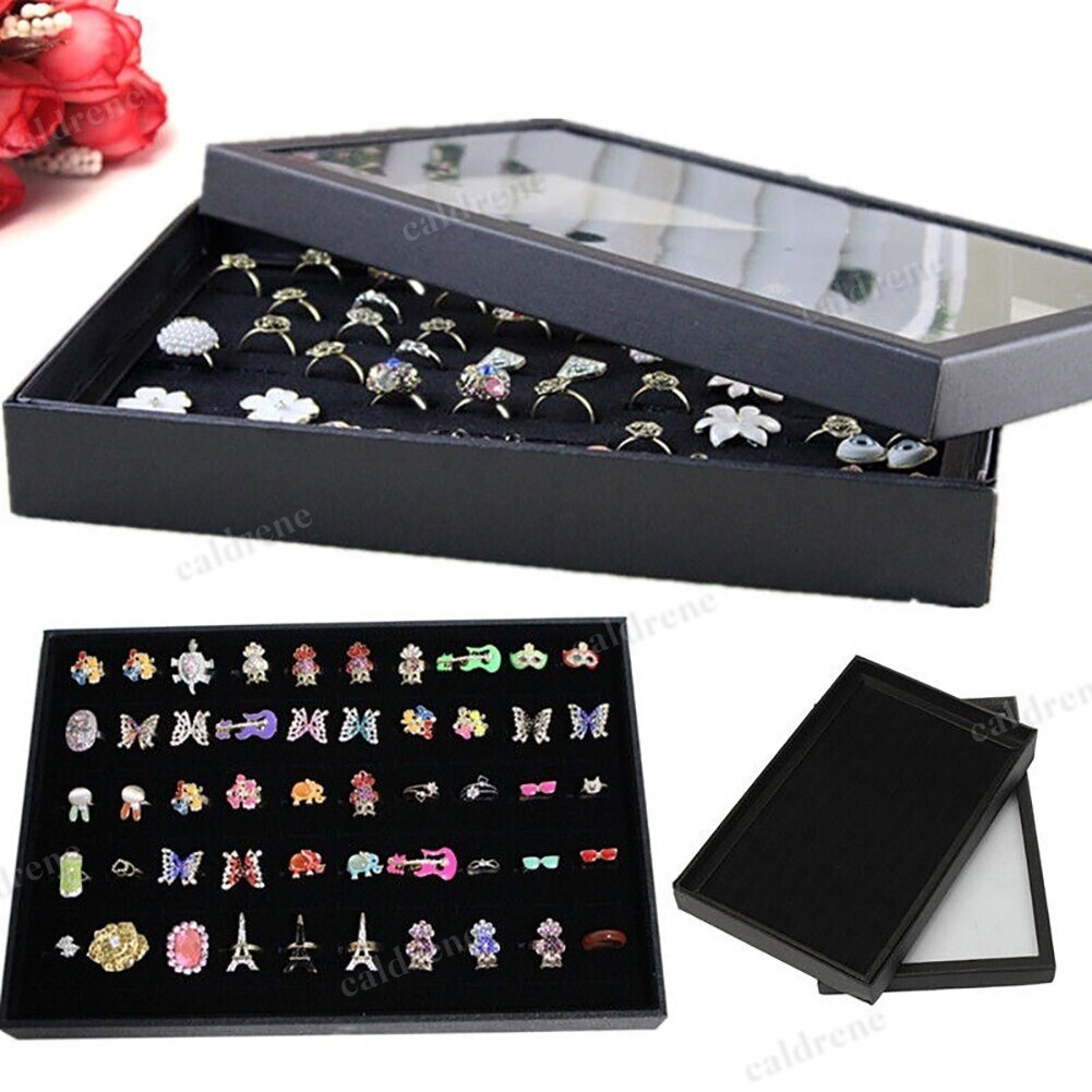100-Slot Ring and Earring Display Tray – view 3