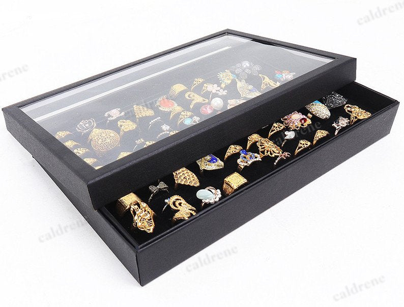 100-Slot Ring and Earring Display Tray – view 4