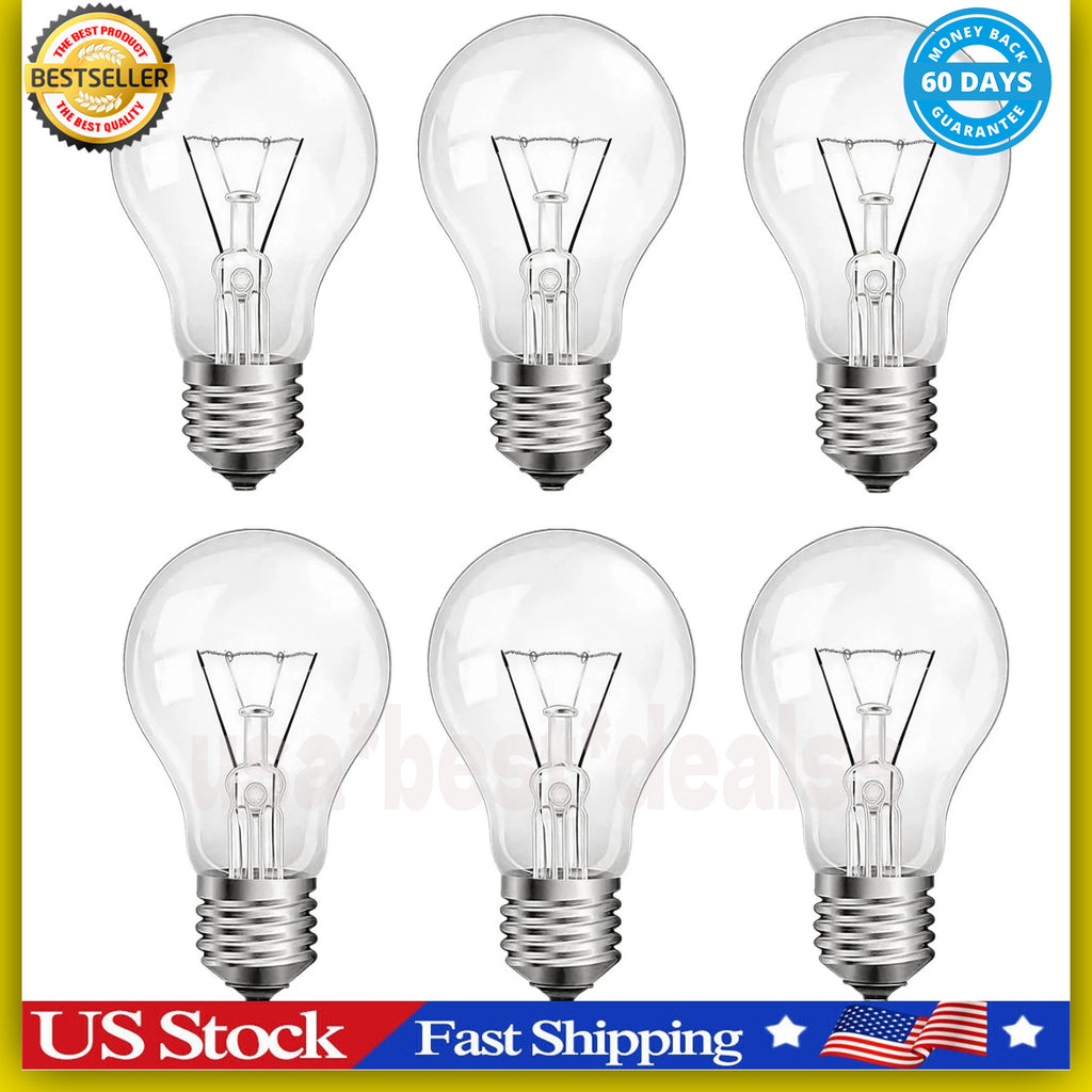 100 Watt Incandescent Light Bulbs A19 Rough Service