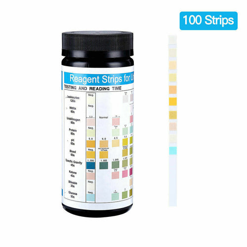 100X Test Strips Urine Tester Reagent Urinalysis URS-10T 10 Parameter Test Strip