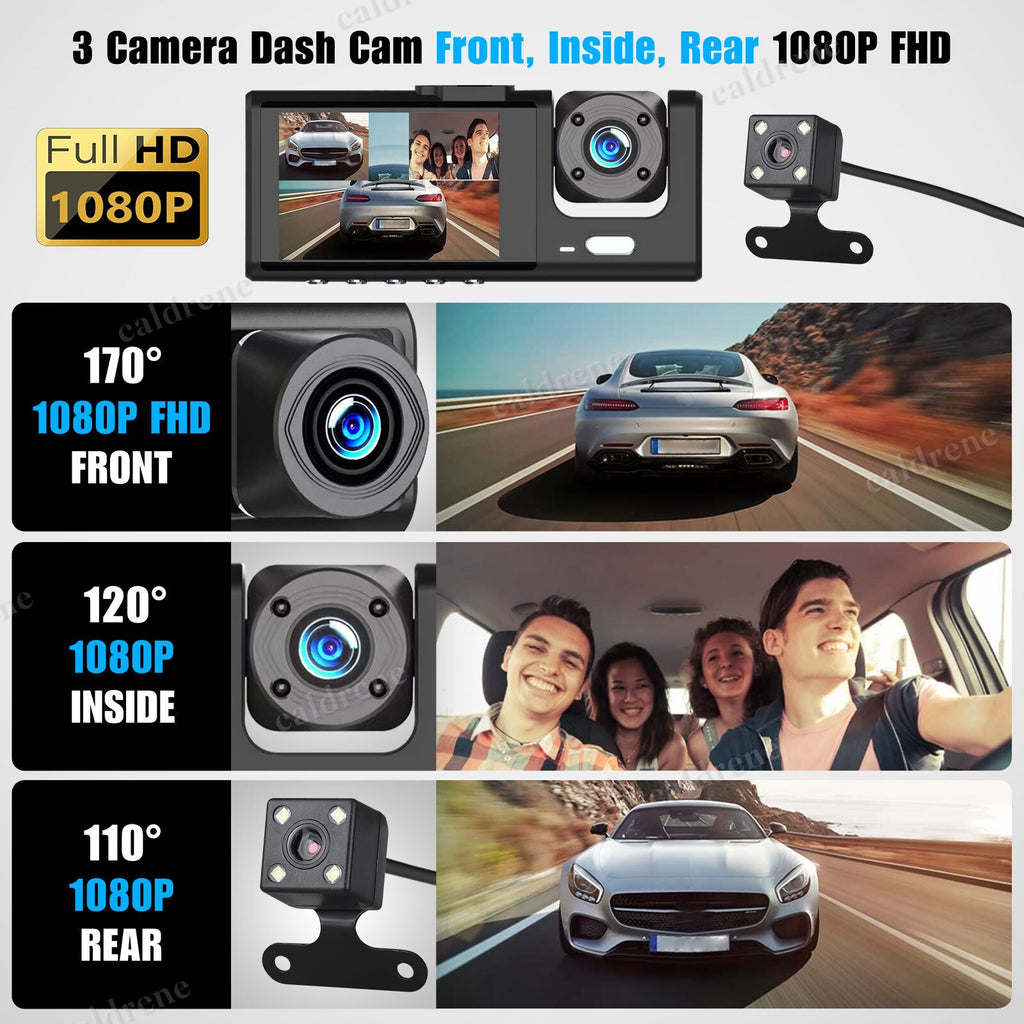 1080P Dual Lens Dash Cam Front Rear Inside Recorder G-Sensor – view 4