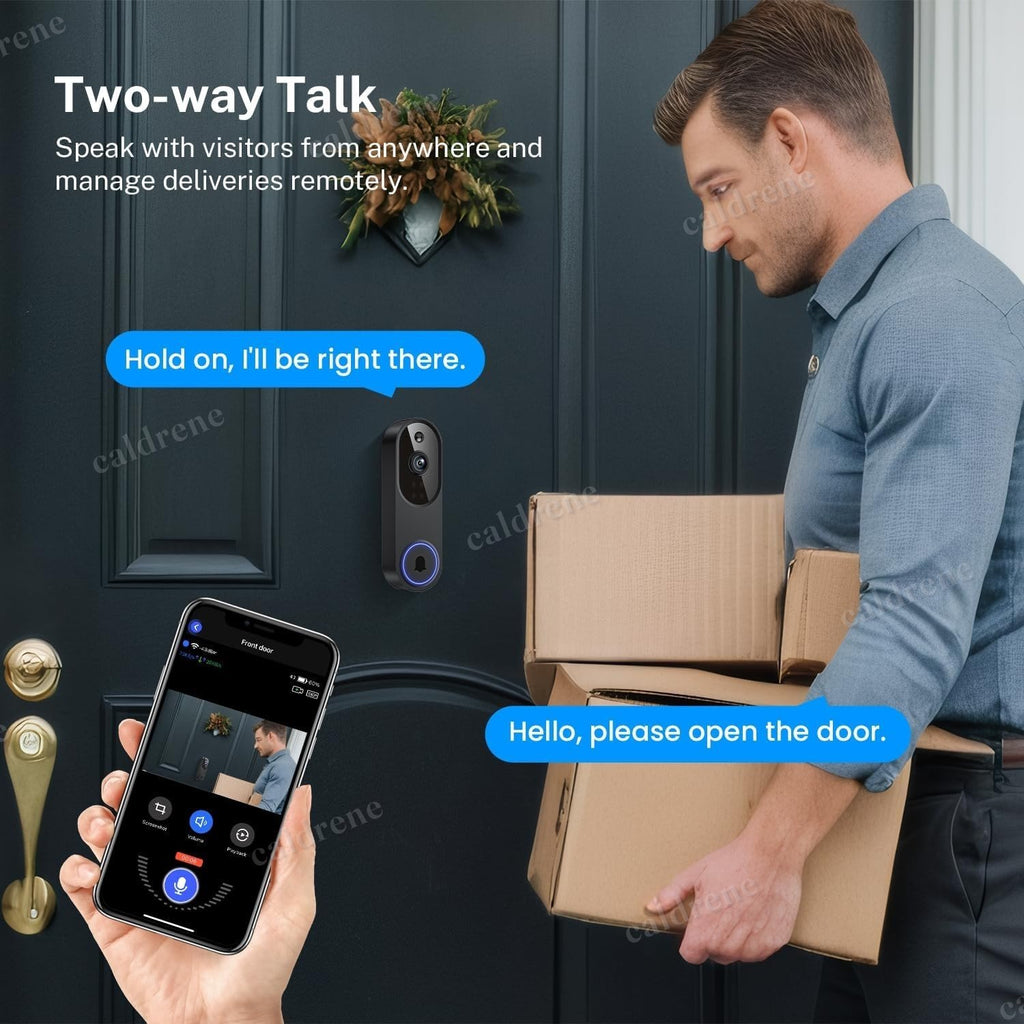 1080P WiFi Video Doorbell Camera with Chime – view 4