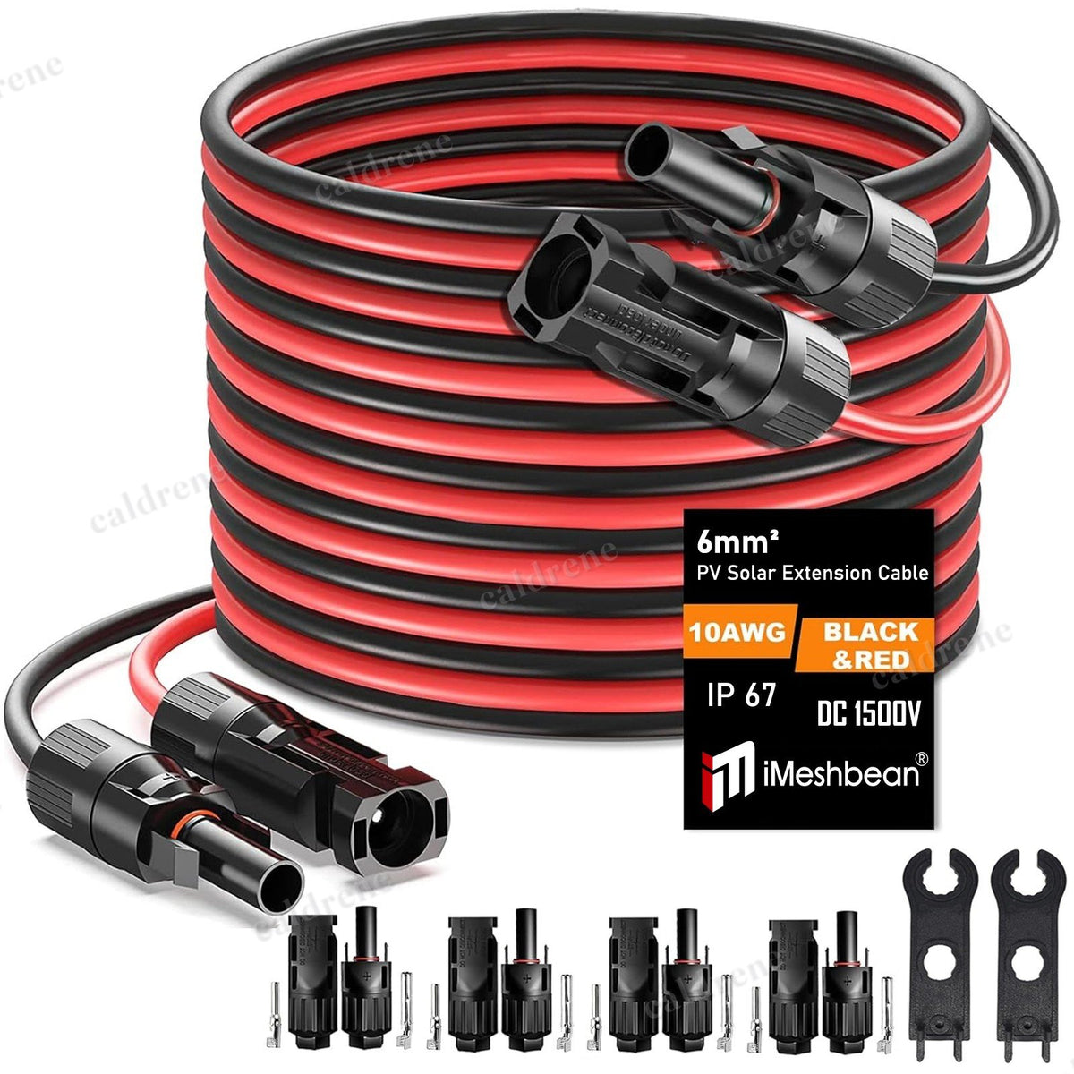 10AWG Solar Panel Extension Cable with Connectors – view 2