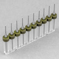 10pcs 0.8mm Micro Tungsten Carbide Twist Drill Bit PCB For Dremel Rotary CNC
