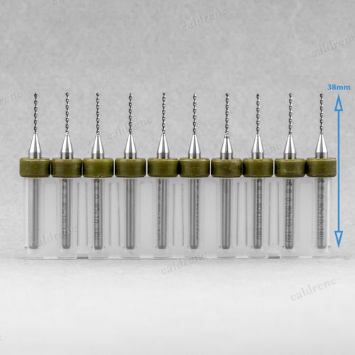 10pcs 0.8mm Micro Tungsten Carbide Twist Drill Bit PCB For Dremel Rotary CNC – view 2