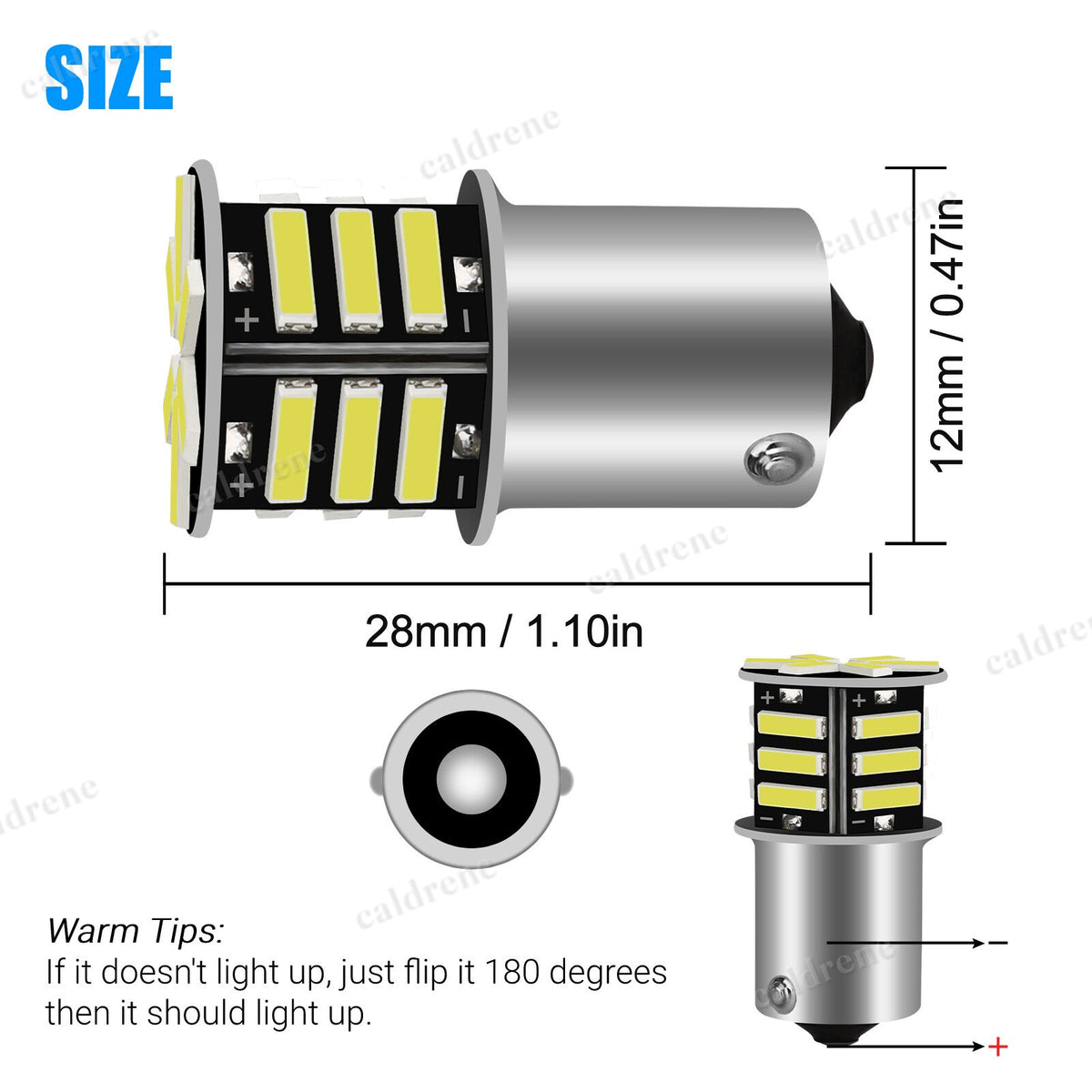 1156 1141 LED RV Camper Interior Light Bulbs Super White, 20 Pack – view 8