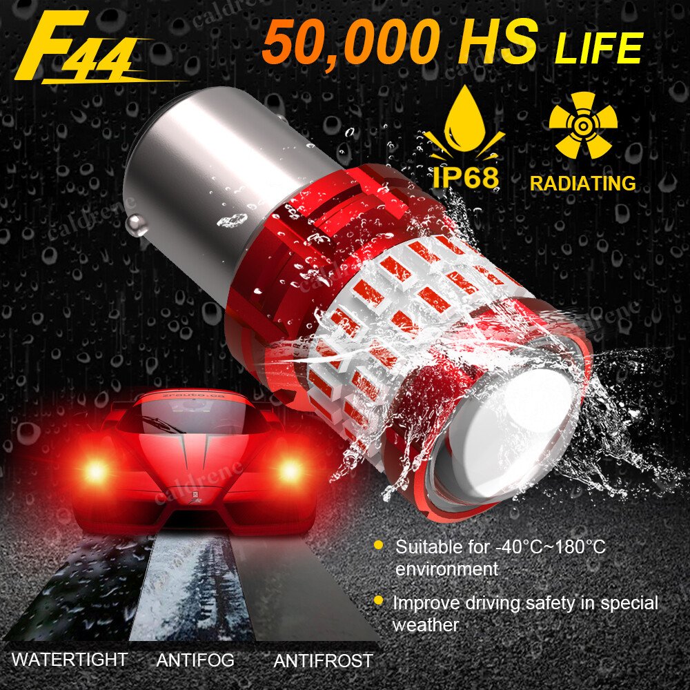 1157 7528 LED Red Flashing Strobe Brake Tail Light Bulbs, 4 Pack – view 7