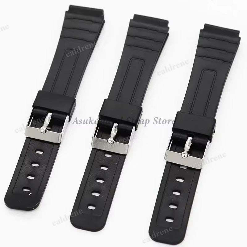 12/14/16/18/20/22Mm Silicone Rubber Strap for Casio W800H A158/168 AE1200/1300 F – view 5