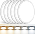 12 Inch 5CCT Dimmable LED Flush Mount Ceiling Lights, 6 Pack