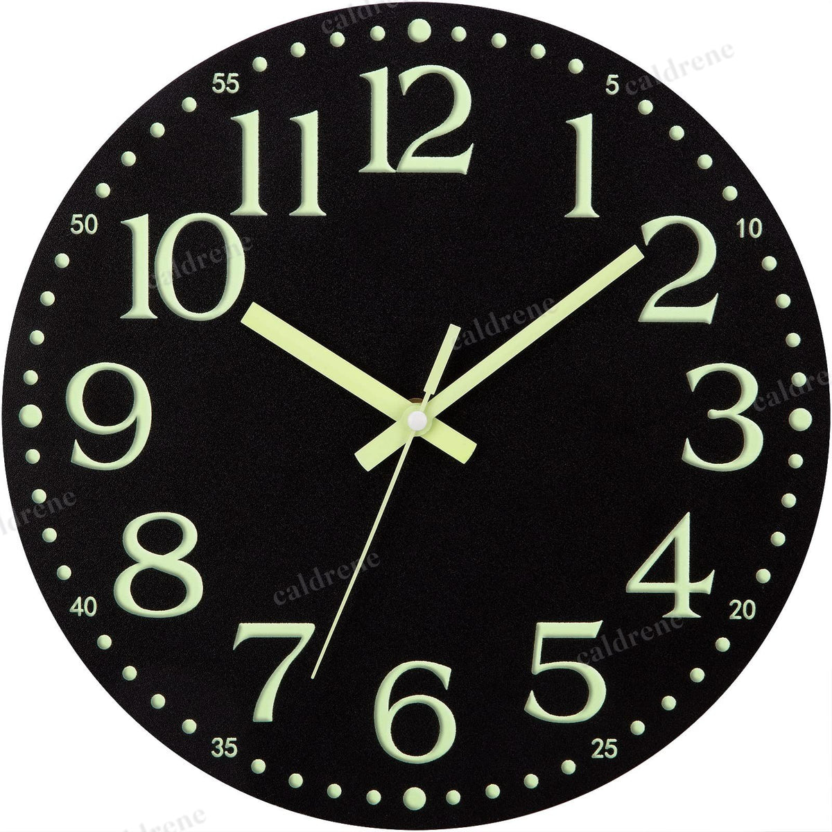 12-Inch Luminous Silent Wall Clock, Glow in the Dark – view 2