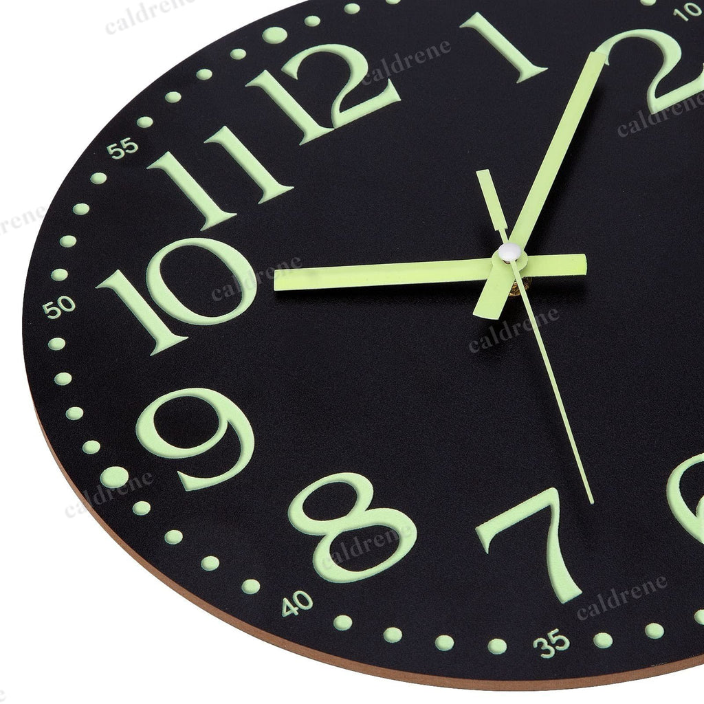 12-Inch Luminous Silent Wall Clock, Glow in the Dark – view 4