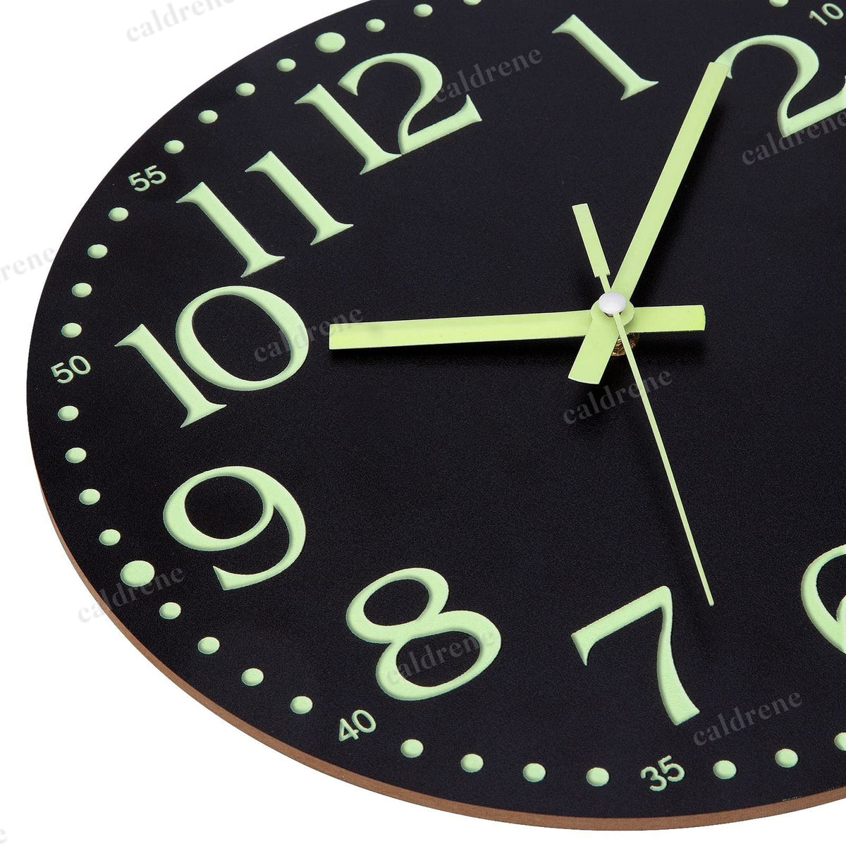 12-Inch Luminous Silent Wall Clock, Glow in the Dark – view 4