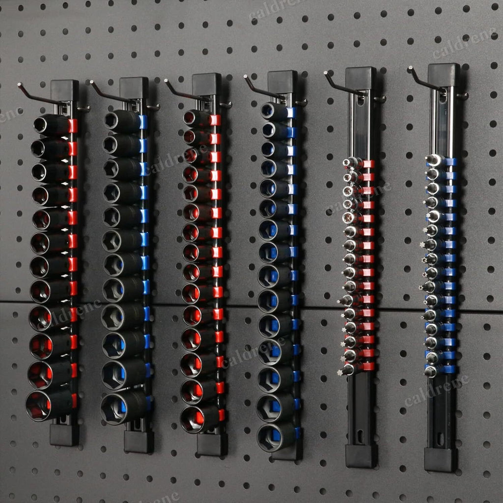 12 Piece Portable Socket Organizer Rail Set, 1/4 3/8 1/2 – view 7