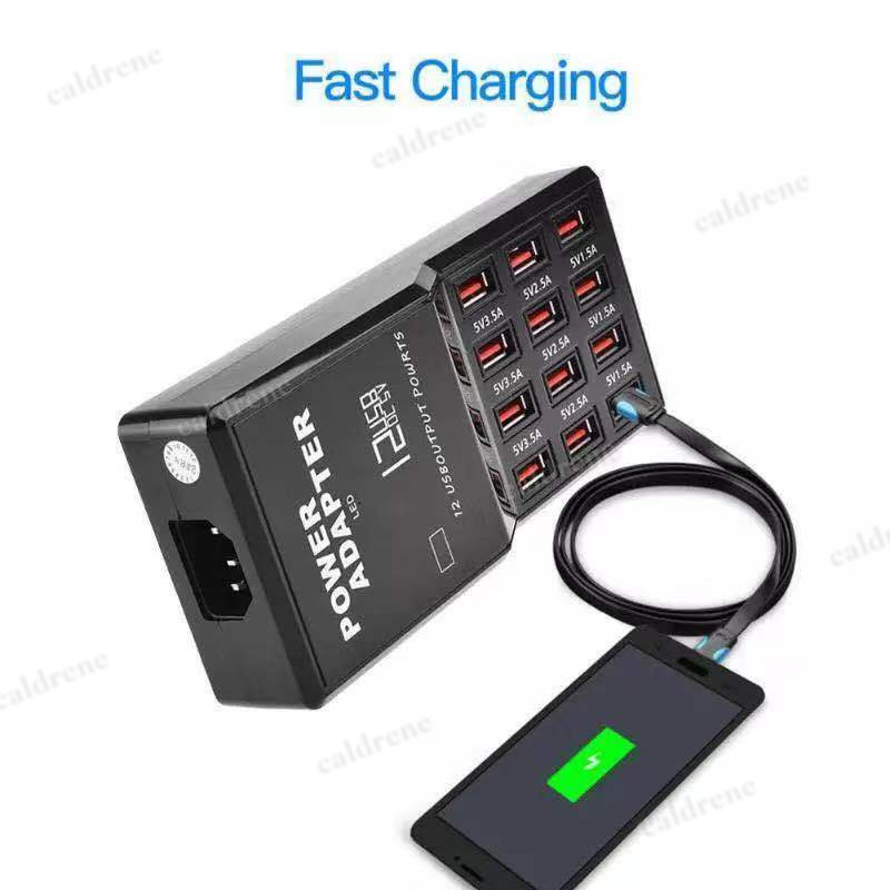 12 Port USB Charging Station Hub Desktop Organizer – view 3