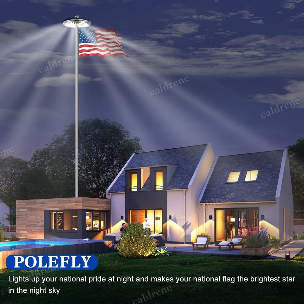 1200 Lumen Solar Flag Pole Light, Waterproof – view 4