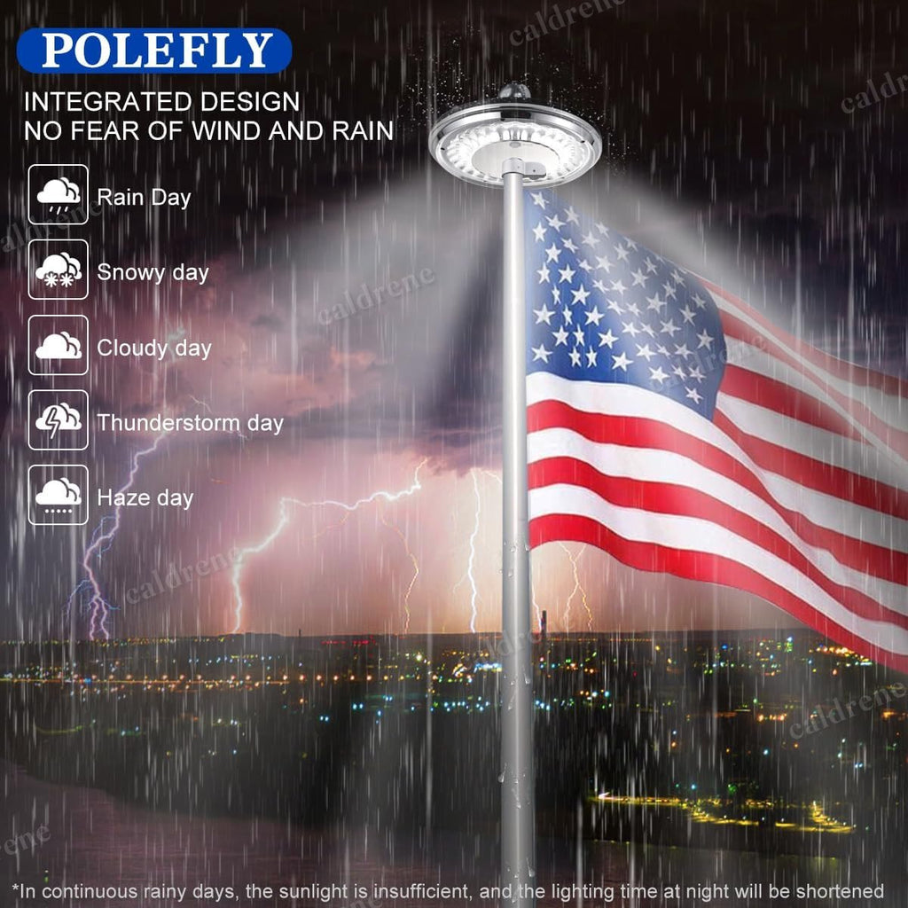 1200 Lumen Solar Flag Pole Light, Waterproof – view 5