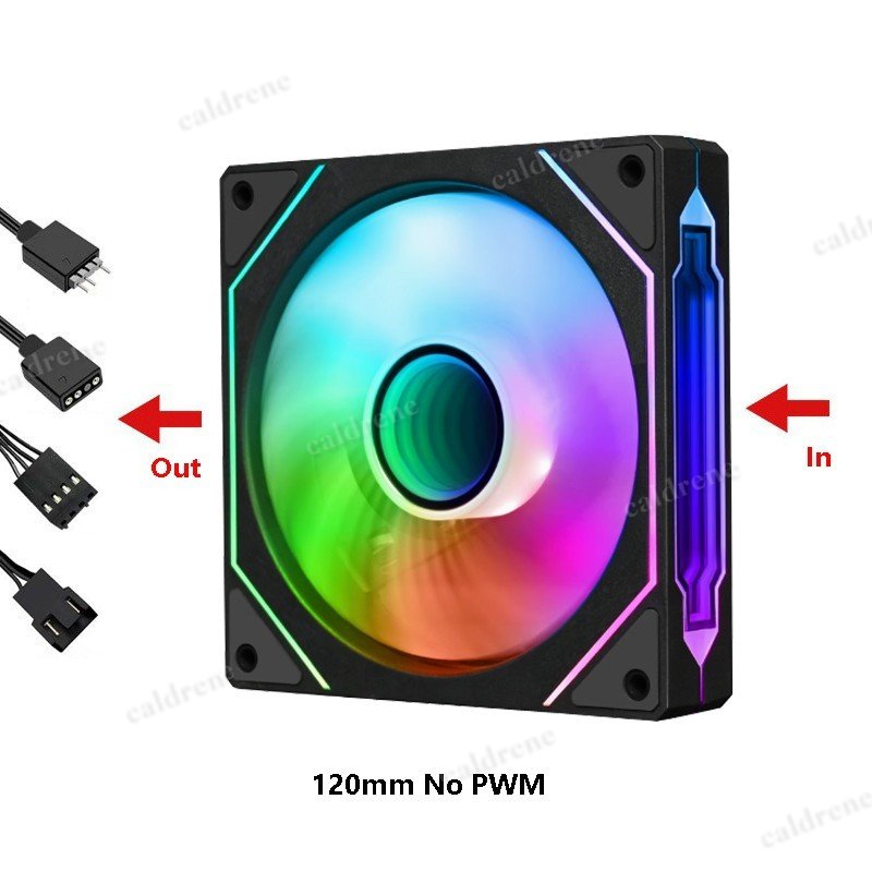 120mm ARGB PWM Quiet PC Case Cooling Fans, 3 Pack – view 3
