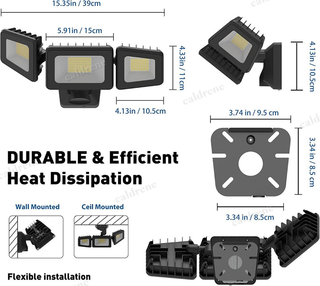 120W Outdoor LED Security Flood Light, 12000LM, IP66 – view 4