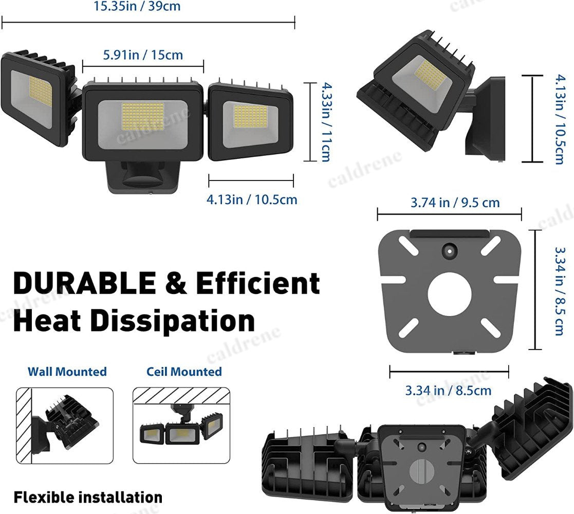 120W Outdoor LED Security Flood Light, 12000LM, IP66 – view 4