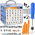 1295-Piece Car Body Trim Clips and Push Rivet Fastener Kit