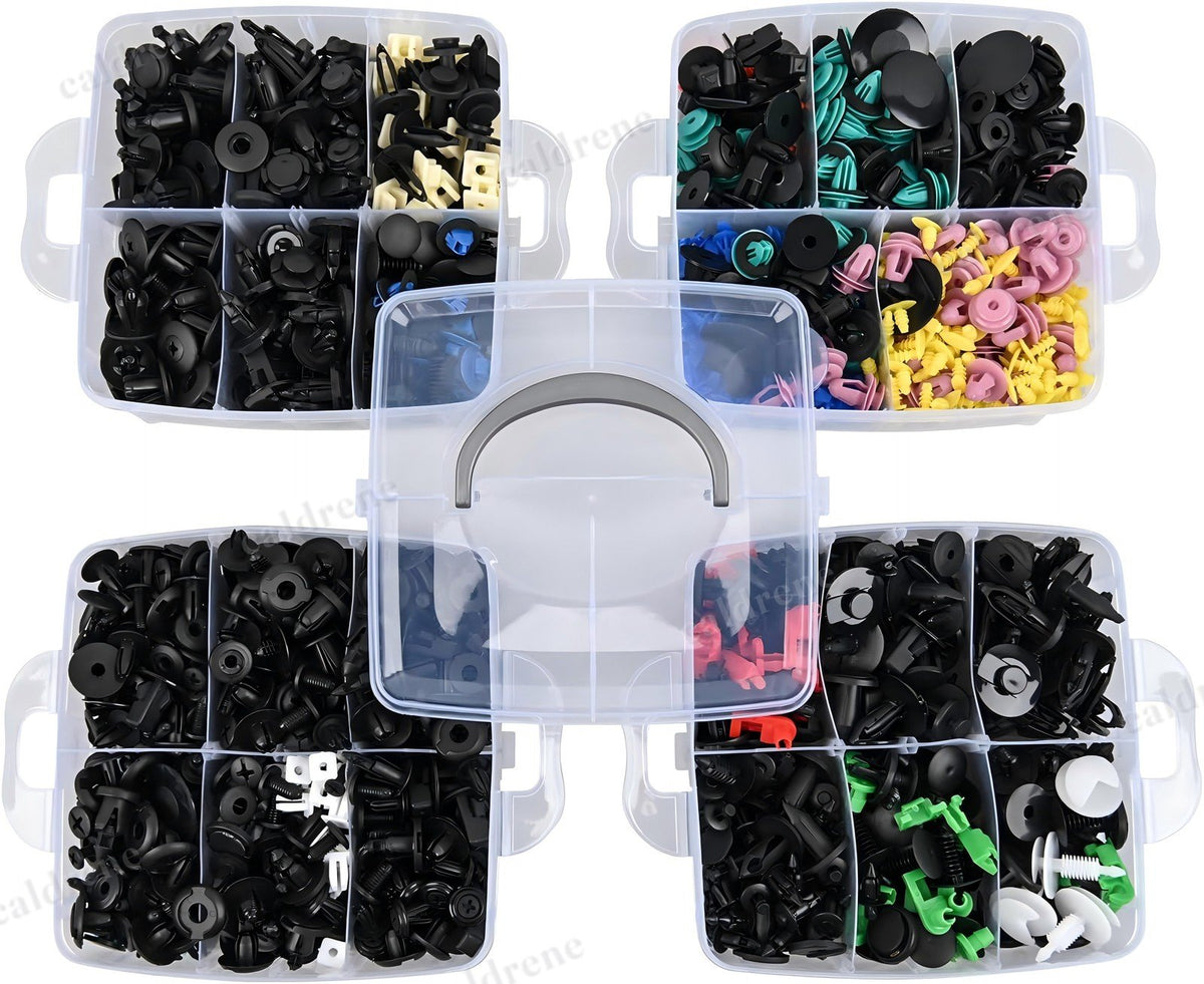 1295-Piece Car Body Trim Clips and Push Rivet Fastener Kit – view 10