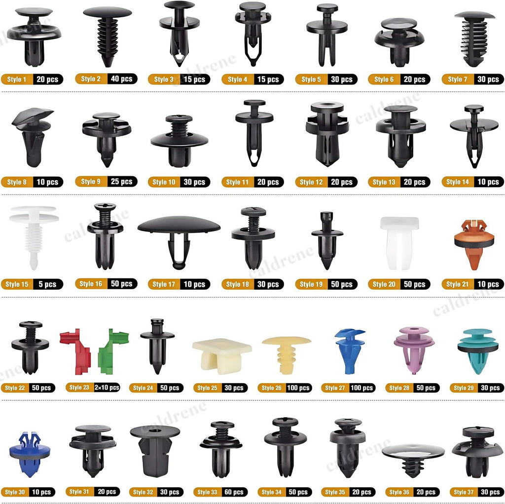 1295-Piece Car Body Trim Clips and Push Rivet Fastener Kit – view 4