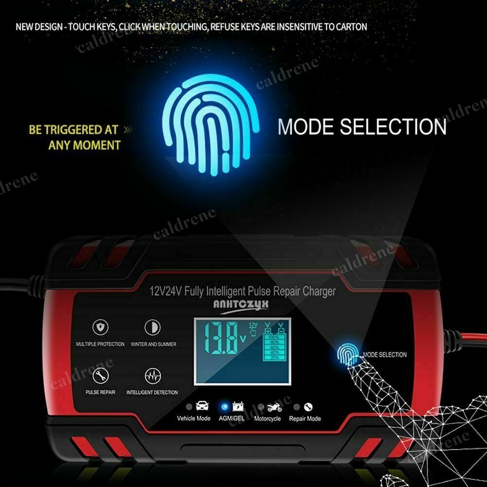 12V 24V Smart Automatic Car Battery Charger with Pulse Repair – view 7