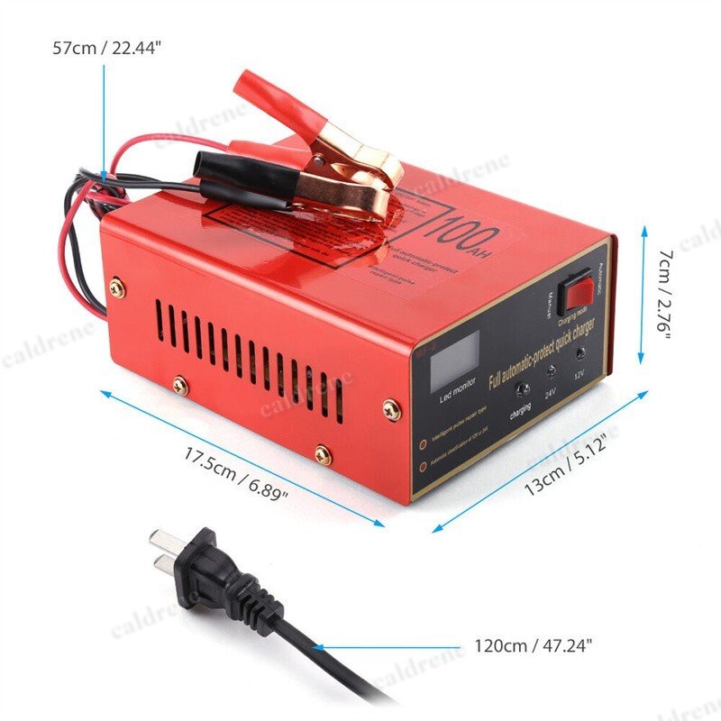 12V/24V Smart Car Battery Charger – view 2