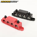 12V 250A Power Distribution Block Bus Bar with Cover, 2 Pack