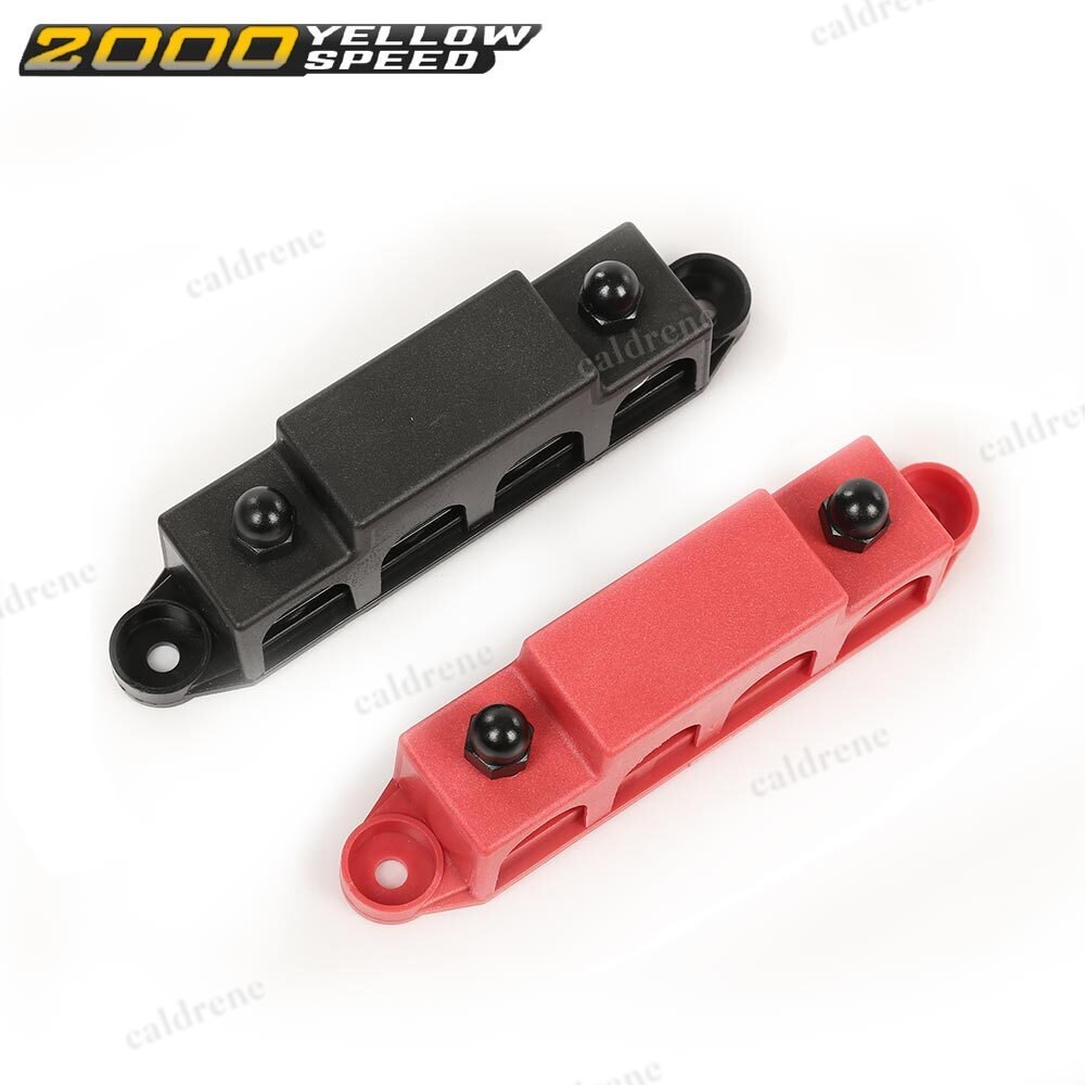 12V 250A Power Distribution Block Bus Bar with Cover, 2 Pack – view 8