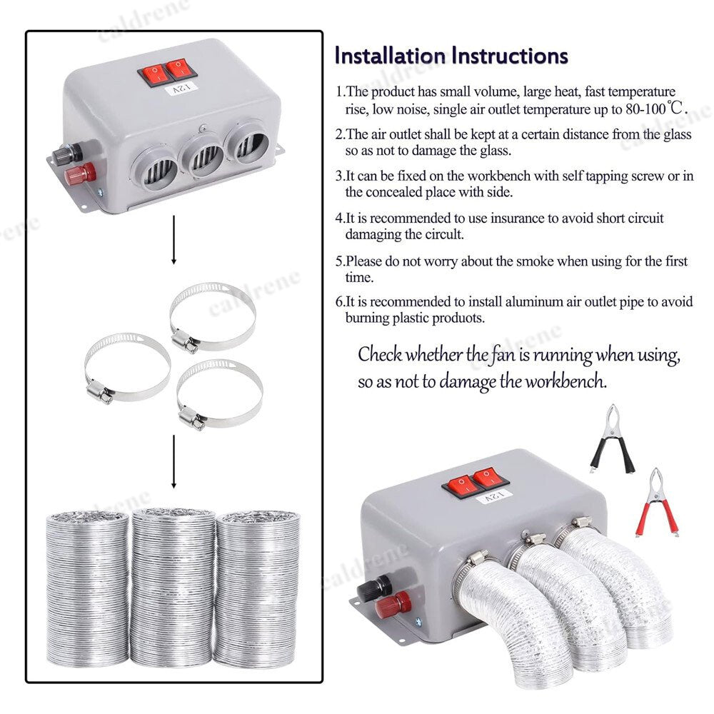 12V Car Heater and Windshield Defroster – view 7