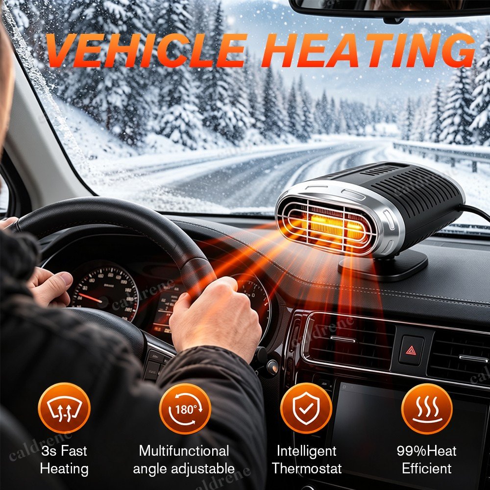 12V Portable Car Heater Defroster Fan, 2000W – view 5