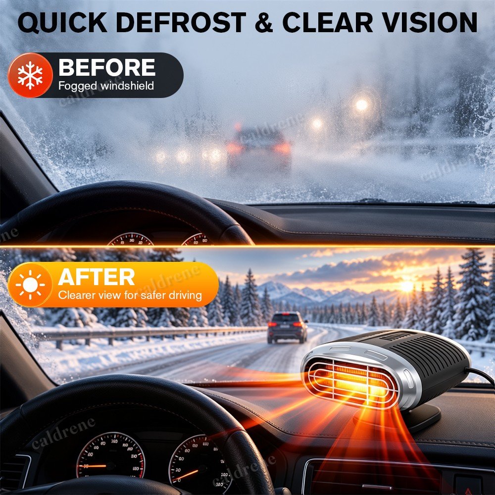 12V Portable Car Heater Fan Windshield Defroster Demister – view 10