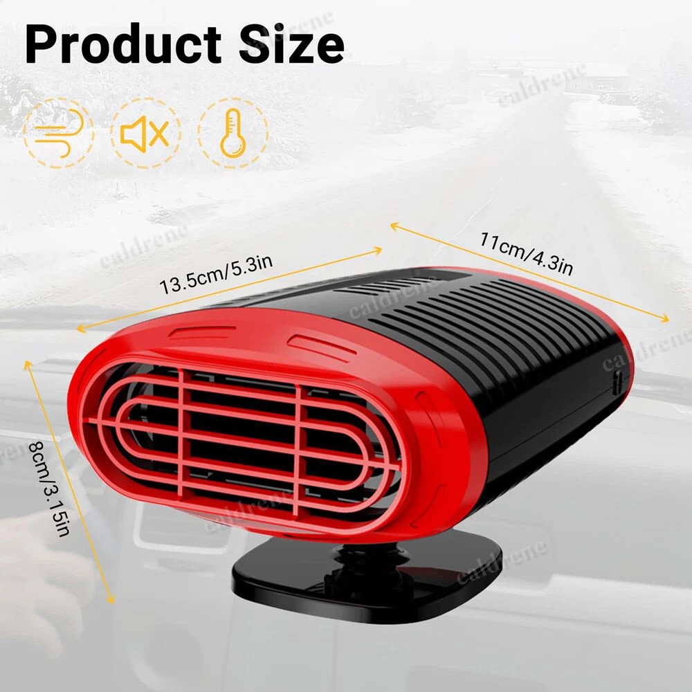 12V Portable Car Heater Fan Windshield Defroster Demister – view 3