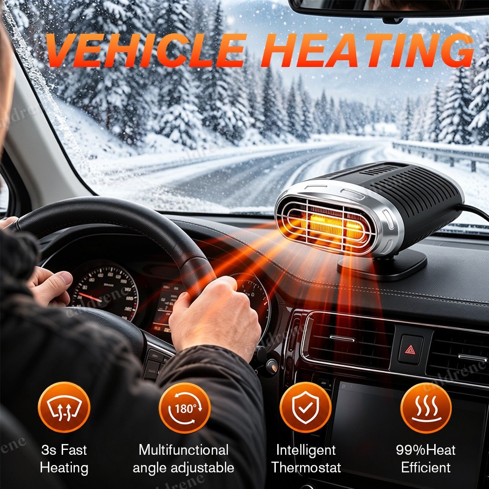 12V Portable Car Heater Fan Windshield Defroster Demister – view 7