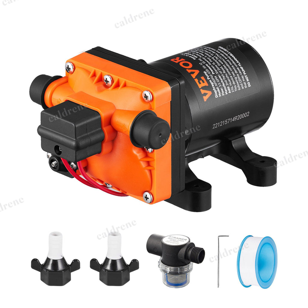 12V Self-Priming Diaphragm Water Pump 55 PSI for RV and Boat – view 9