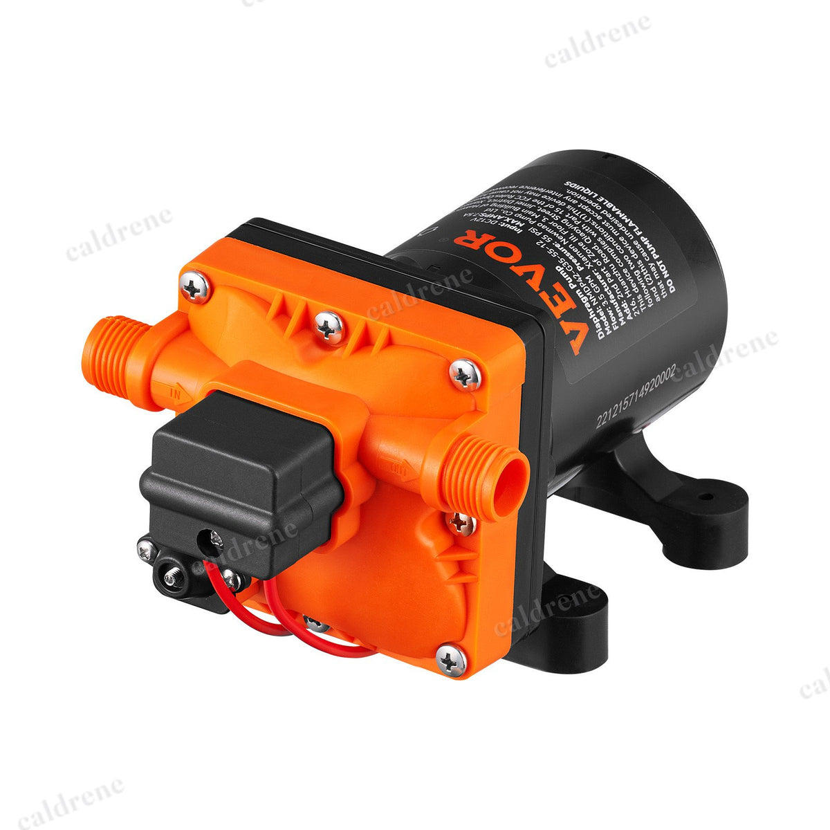 12V Self-Priming Water Pressure Diaphragm Pump, 3.5 GPM 55 PSI, RV Boat – view 10