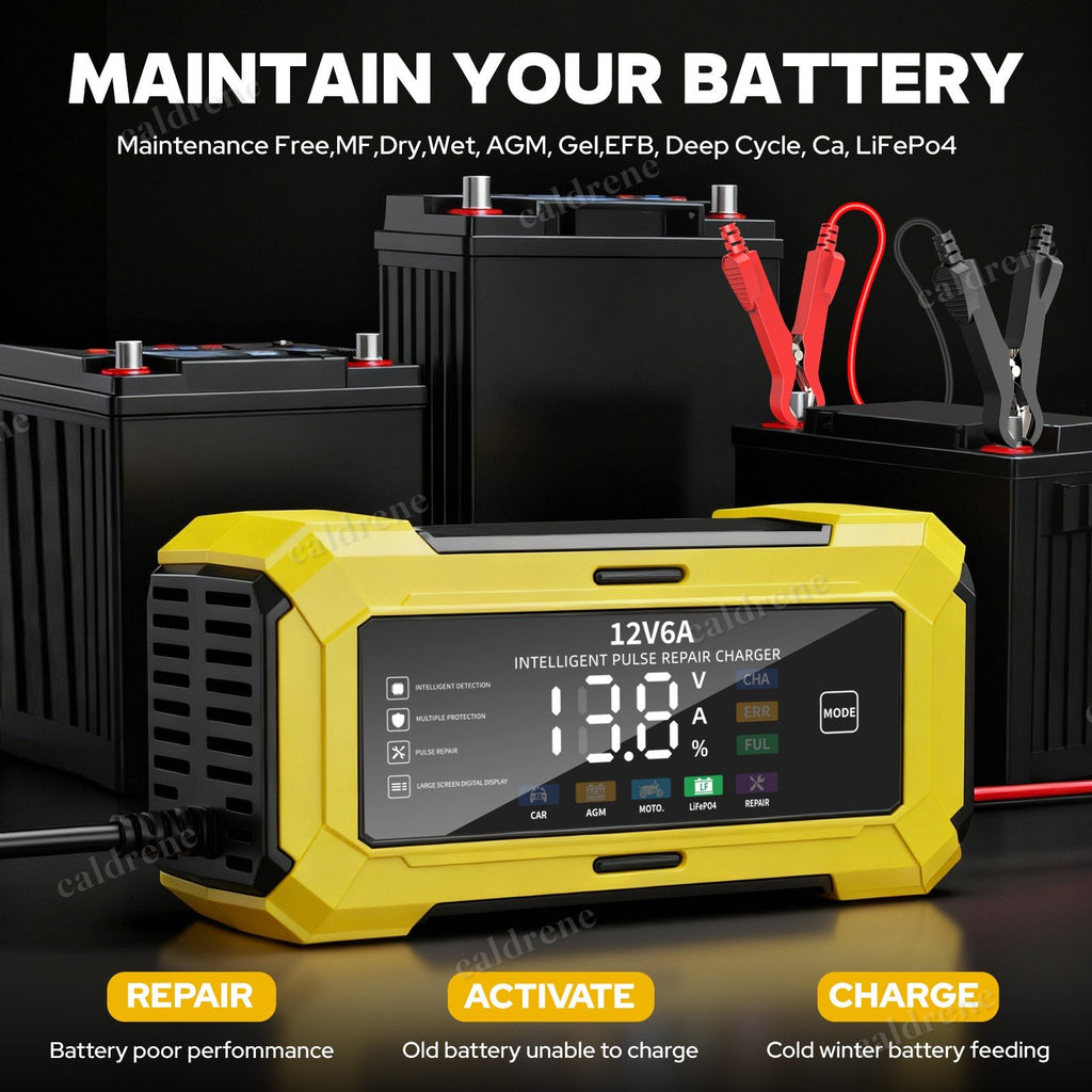12V Smart Battery Charger Maintainer for Car and Lithium Batteries – view 7